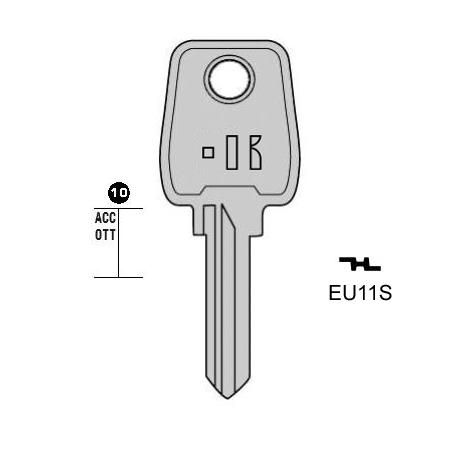 Cilindersleutel staal, EU11S, EU11R, EU-10D, EL6R, 1706, EUL9L, L379