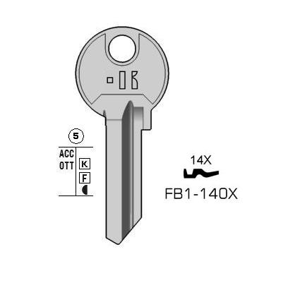 Cilindersleutel staal, FB1-140X, FB28R, FB-29, FAB35R, FAA71L