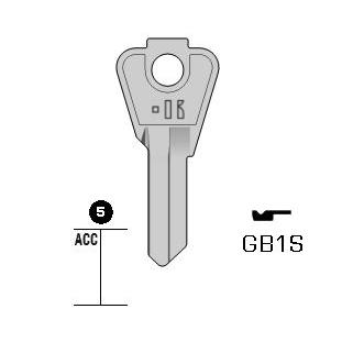 Autosleutel staal, GB1S, GT1, GB3, GBT9