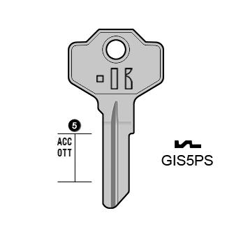 Cilindersleutel staal, GIS5PS, SM1, GIU-1, GU1, 1025, SMG10
