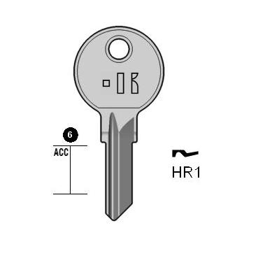 Cilindersleutel staal, HR1, HR1, OJ-9D, H1, 1422, HR10, L407