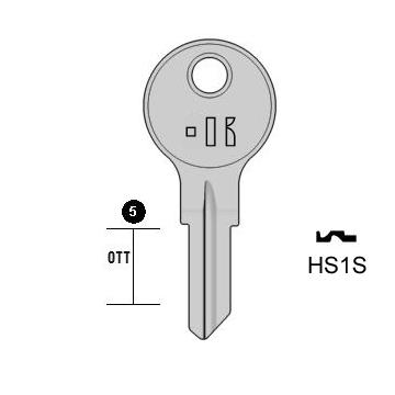 Cilindersleutel staal, HS1S, HD1, HUD-1