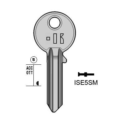 Cilindersleutel staal, ISE5SM, IE9, IS-4, I8, ISE15S