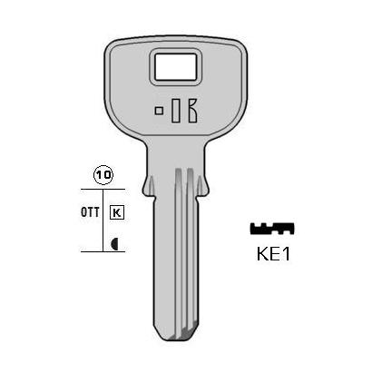 Cilindersleutel staal, KE4, BVA1, BU-1D, BV5L, 1397, BVA10, L110