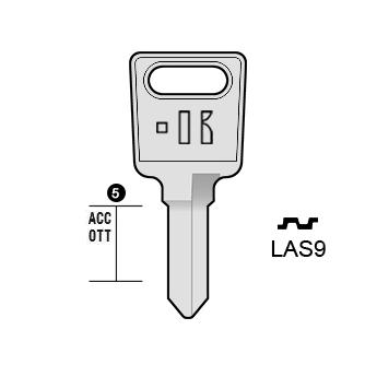 Cilindersleutel staal, LAS9, LS13, LAS-FH, LAS9N, 1274K, LAS1, L301