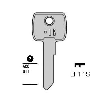 Cilindersleutel staal, LF11S, LF11R, LF-5D, LF24, 1351, ;F21L