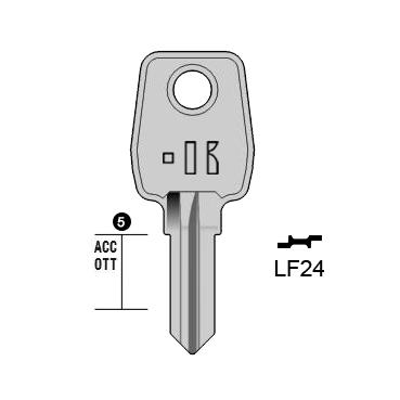 Cilindersleutel staal, LF24, LF22, LF-8, LF23, 1351, LF33