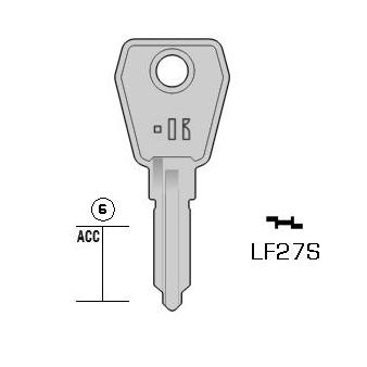 Cilindersleutel staal, LF27S, LF58R, LF-37D, LF53R, LF103L