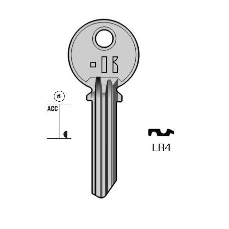 Cilindersleutel staal, LR4, LH3, LB-1, LOB1R, YT17L