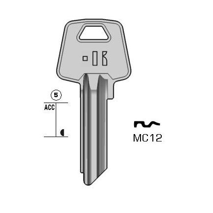 Cilindersleutel staal, MC12, MC12, MCM-13D, MD11, MCM3, L401