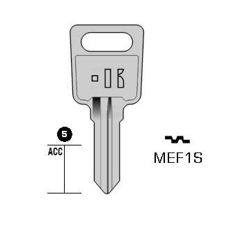 Cilindersleutel staal, MEF1S, MF1R, BRA-1, BB5R, 1432, MFA10L, L073
