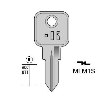 Cilindersleutel staal, MLM1S, MLM1R, MLM-5D, MLM2R, 1634,5, MLM12L