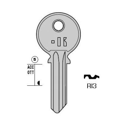 Cilindersleutel staal, RI3, RO8, RO-10D, R5D, 427K, RN16