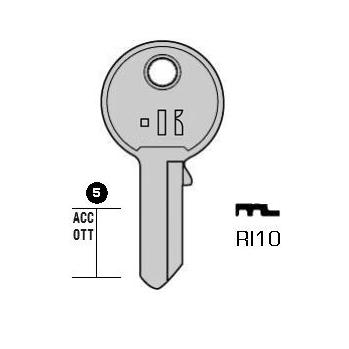 Cilindersleutel staal, RI10, RO4, R0-7D, R23R, 580, RN13, L461