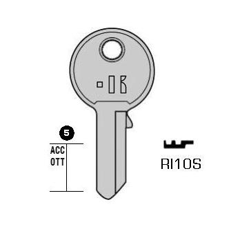Cilindersleutel staal, RI10S, RO4R, RO-7I, R23, 580,5, RN13L