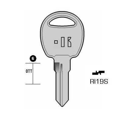 Cilindersleutel staal, RI19S, RO67, RO-38, R33, L466