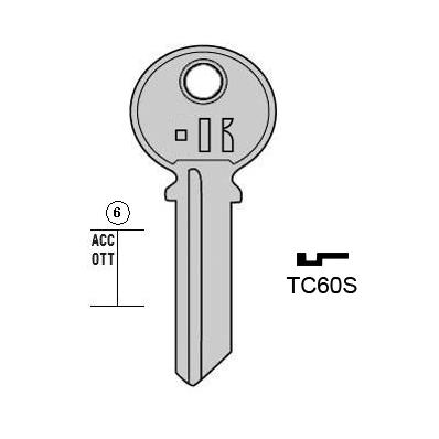 Cilindersleutel staal, TC60S, TL2R, TRI-10I, TR5, 1547,5K, TRC50L, L497