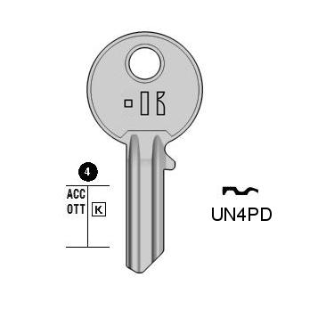 Cilindersleutel staal, UN4PD, UL060, U-2D, U4PD, UNL4P, L523