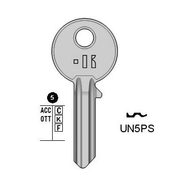 Cilindersleutel staal, UN5PS, UL059, U3I, U5PS, UN5PL
