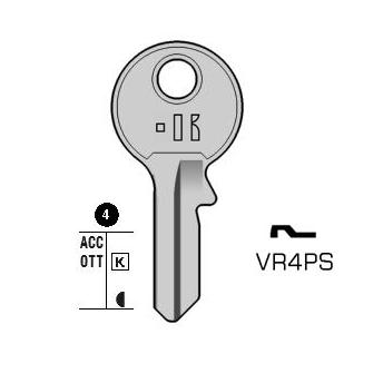 Cilindersleutel staal, VR4PS, VI085, VI-4DP, V4PS, 594,5K, VRO4PL