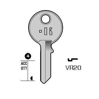 Cilindersleutel staal, VR20, VI4, VI-10, V10, VRO10