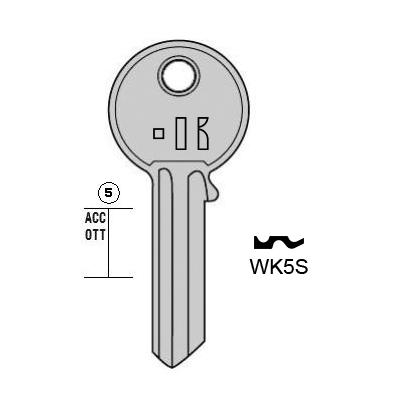Cilindersleutel staal, WK5S, WE1R, WE-5I, WK5S, WLK5L