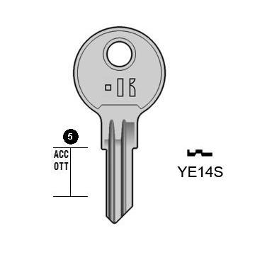 Cilindersleutel staal, YE14S, YA18R, YA-27, YU3R, 1024,5, YAL26L