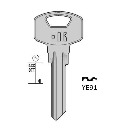 Cilindersleutel staal, YE91, YA91, YA-85D, YI26, YI6DM, L568