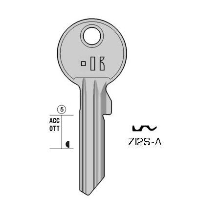 Cilindersleutel staal, ZI2S-A, ZE1RX, ZE-6, ZE5SL, 204,5, ZEI13L, L579