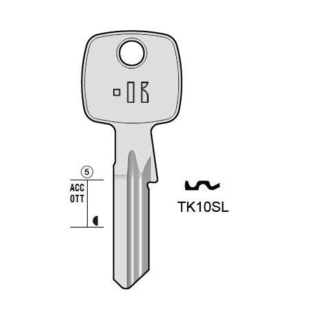 Cilindersleutel staal, TK10SL, TK120RX, WIN-22, TK9R, 1914, TOK71L, L491