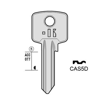 Cilindersleutel staal, CAS5D, CIS5, CIS-1D, CIS5D, CAS5, L120
