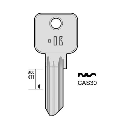 Cilindersleutel staal, CAS30, CIS12X, CIS-6D, CIS9, L122