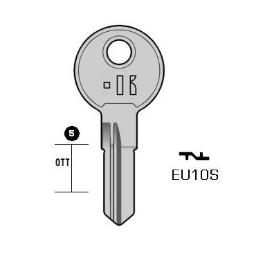 Cilindersleutel staal, EU10S, EU10R, EU-7D, EL5R, 1630, EUL8L, L705