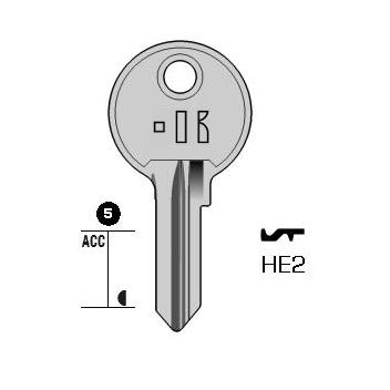Cilindersleutel staal, HE2, HN1, HEK-1, HE2, 1289, HKN10, L263
