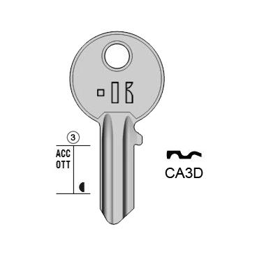 Cilindersleutel staal, CA3D, CS4, CI-46D, C3D, 743K, CSA3