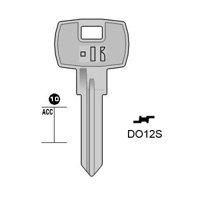 Cilindersleutel staal, DO12S, DM17R, DOM-12, DM19R, 1056,5, DO23L