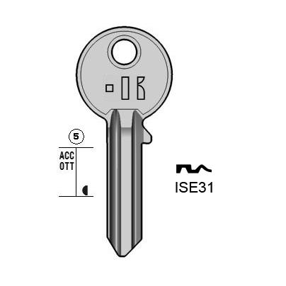 Cilindersleutel staal, ISE31, IE31, IS-21D, I21, 1945, L278A