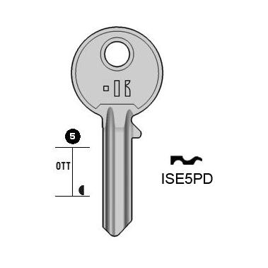 Cilindersleutel staal, ISE5PD, IE3, IS-1D, I7, 1486L, ISE15, L275