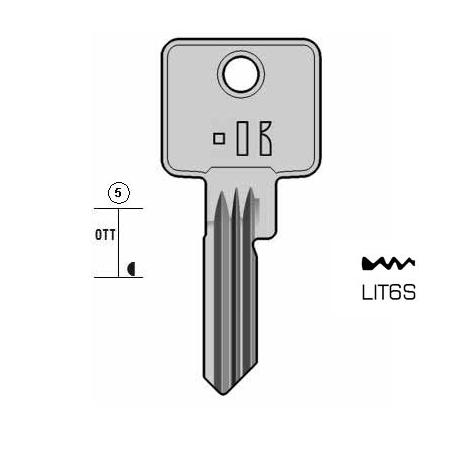 Cilindersleutel staal, LIT6S, LT6R, LO9