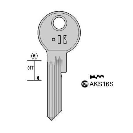 Cilindersleutel staal, AKS16S, AKR16R, AMK65, AN10R, L037