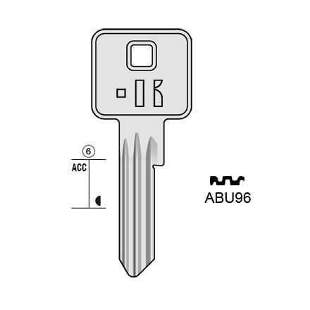 Cilindersleutel messing, ABU96