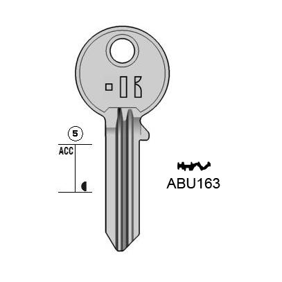 Cilindersleutel messing, ABU163, AB63, ABU-49, ABS68