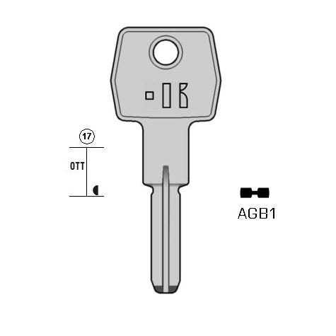 Cilindersleutel messing, AGB1, AGB5, AGB-2, AGB6, AGB1