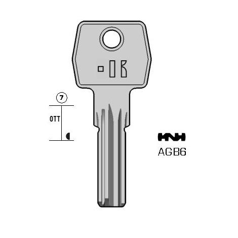 Cilindersleutel messing, AGB6, AGB6, AGB-5, AGB8, AGB21