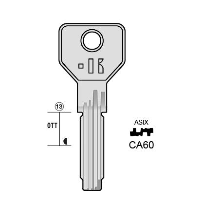 Cilindersleutel messing, CA60, CS146, CI-25, C25L, CSA76