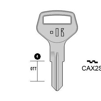 Cilindersleutel messing, CAX2S, CAX2R, CSB-2D, CSB2R, CBX2L, L126