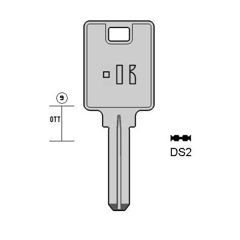 Cilindersleutel messing, DS2, DS7, DO-4, DO7, DOS7W