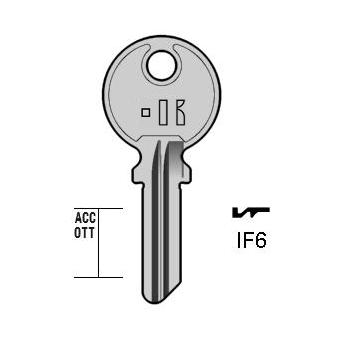 Cilindersleutel messing, IF6, IF6, IF-1I, IF4, 1597, IFM15, L285