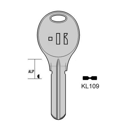 Cilindersleutel messing, KL109, GO6