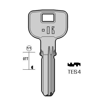 Cilindersleutel messing, TES4, TE5, TE-T80, TS12, TSA2